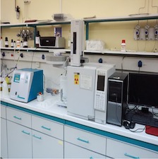 Gas chromatograph with FID, TCD and ECD detectors